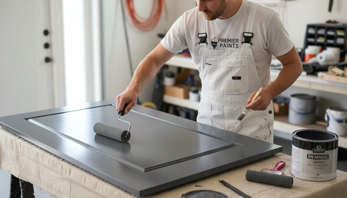 Professional door painting service in Boston, MA restoring wood doors for lasting curb appeal