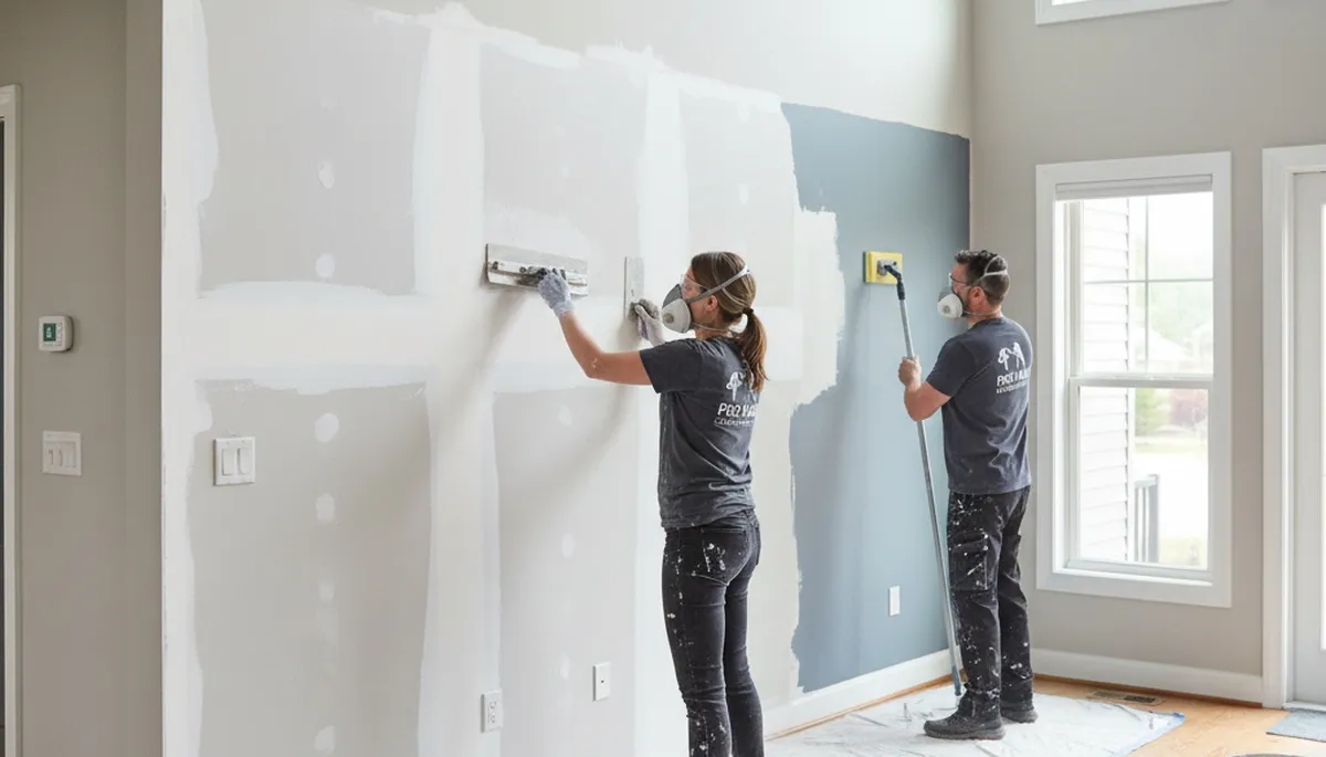 Professional drywall repair and wall restoration by house painters in Boston, MA homes