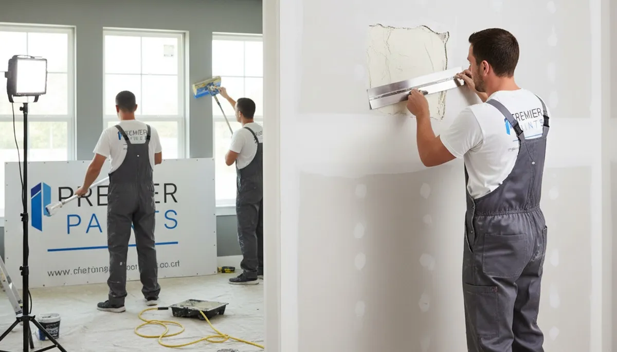 Professional drywall repair and wall restoration by expert house painters in Boston, MA