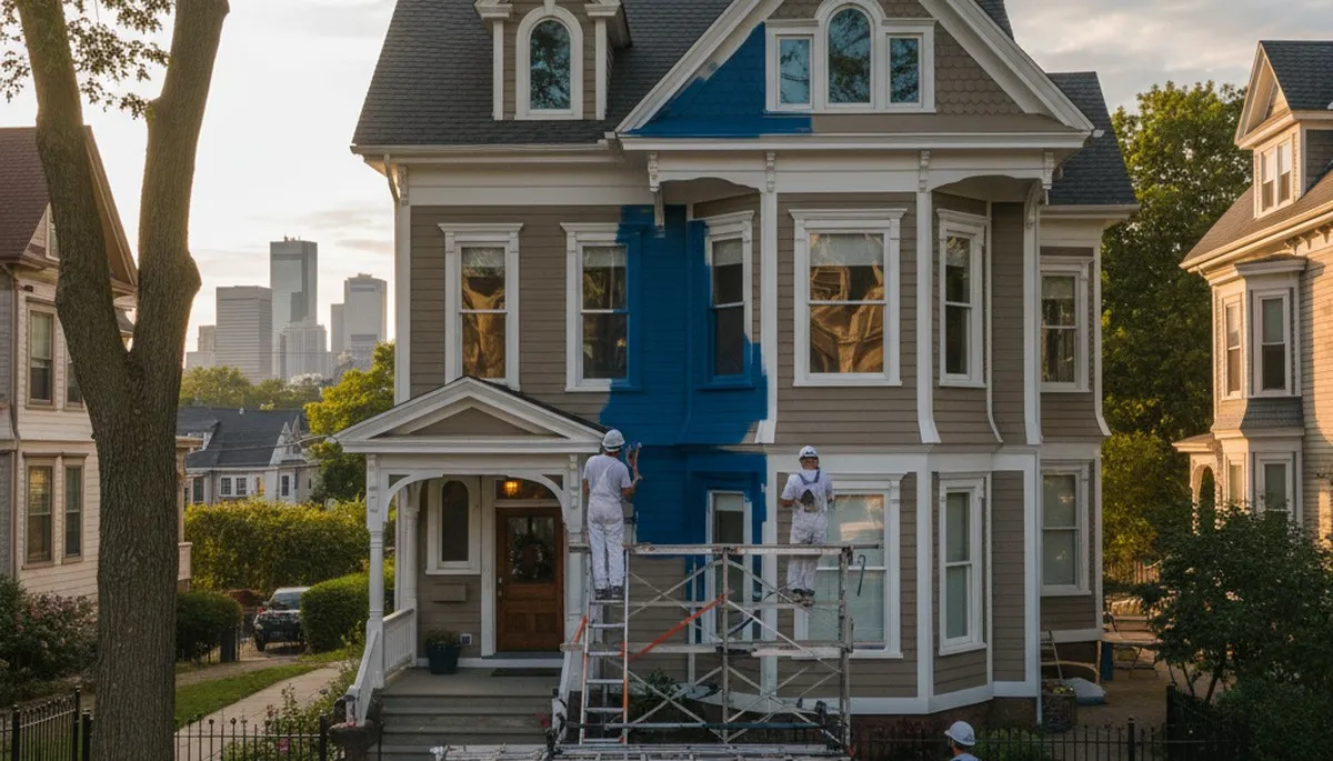 Professional house painters in Boston MA providing expert exterior home painting services